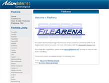 Tablet Screenshot of filearena.net